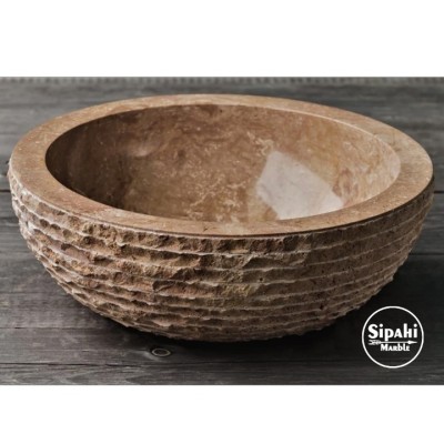 Noche Traverten Dışı Çizik Patlatma Çanak Lavabo Noche Traverten Dışı Çizik Patlatma Çanak Lavabo