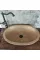 Koyu Traverten Oval Lavabo Koyu Traverten Oval Lavabo