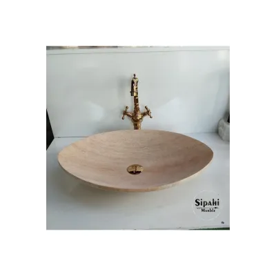 Traverten Kayık Lavabo Traverten Kayık Lavabo