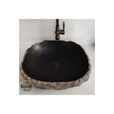 Bazalt Şekilsiz Tasarım Lavabo Bazalt Şekilsiz Tasarım Lavabo