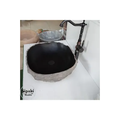 Bazalt Şekilsiz Tasarım Lavabo Bazalt Şekilsiz Tasarım Lavabo