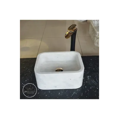 Afyon Beyaz Mermer Mini Lavabo Afyon Beyaz Mermer Mini Lavabo