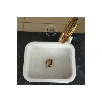 Afyon Beyaz Mermer Mini Lavabo Afyon Beyaz Mermer Mini Lavabo