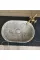 Gümüş Traverten Gizli Giderli Oval Dizayn Lavabo Gümüş Traverten Gizli Giderli Oval Dizayn Lavabo