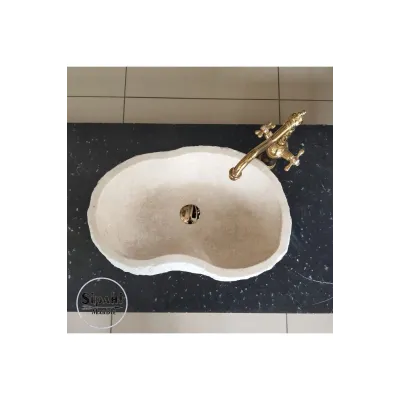 Traverten Şekilsiz Lavabo Traverten Şekilsiz Lavabo