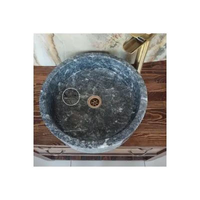 Uludağ Siyah Düz Tekerlek Lavabo Uludağ Siyah Düz Tekerlek Lavabo