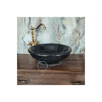 Toros Siyah İnce Ayaklı Lavabo Toros Siyah İnce Ayaklı Lavabo