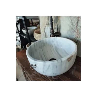 Marmara Mermer İnce Ayaklı Lavabo Marmara Mermer İnce Ayaklı Lavabo