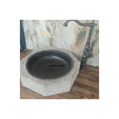 Bazalt Siyah Dışı Mucartalı Yıldız Lavabo Bazalt Siyah Dışı Mucartalı Yıldız Lavabo