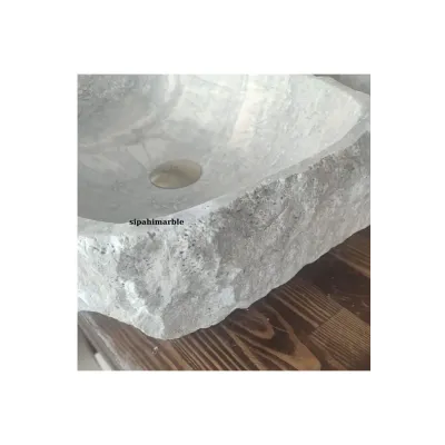 Gümüş Traverten Lüx Şekilsiz Lavabo Gümüş Traverten Lüx Şekilsiz Lavabo