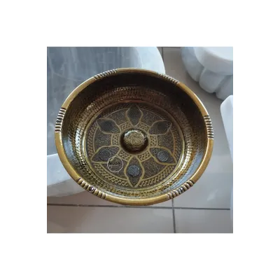 Antik Eskitme Hamam Tası - Pirinç Antik Eskitme Hamam Tası - Pirinç