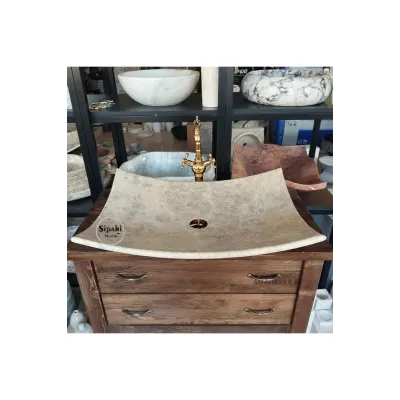 Emperador Yaprak Model Büyük Lavabo Emperador Yaprak Model Büyük Lavabo
