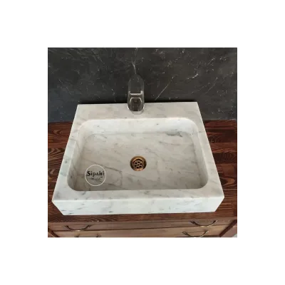 Afyon Bulutlu Batarya Çıkışlı Dikdörtgen Lavabo Afyon Bulutlu Batarya Çıkışlı Dikdörtgen Lavabo