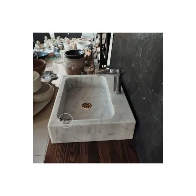 Afyon Bulutlu Batarya Çıkışlı Dikdörtgen Lavabo Afyon Bulutlu Batarya Çıkışlı Dikdörtgen Lavabo