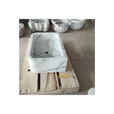 Beyaz Mermer Derin Lüks Lavabo Beyaz Mermer Derin Lüks Lavabo