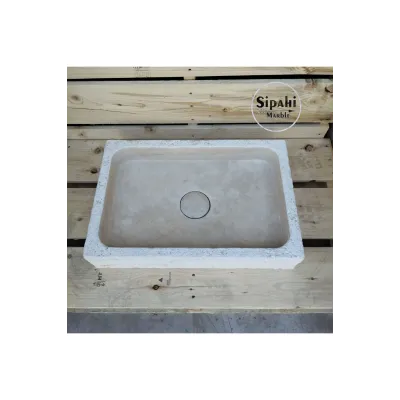 Klasik Traverten Gizli Giderli Lavabo Klasik Traverten Gizli Giderli Lavabo