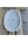 Gri Mermer Tek Batarya Çıkışlı Lavabo Beyaz Mermer Oval Lavabo