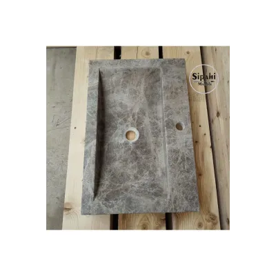 Dark Emperador Tek Batarya Çıkışlı Lavabo Dark Emperador Tek Batarya Çıkışlı Lavabo
