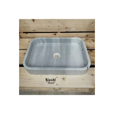 Gri Mermer Dikdörtgen Düz Lavabo Gri Mermer Dikdörtgen Düz Lavabo