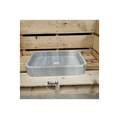 Gri Mermer Dikdörtgen Düz Lavabo Gri Mermer Dikdörtgen Düz Lavabo