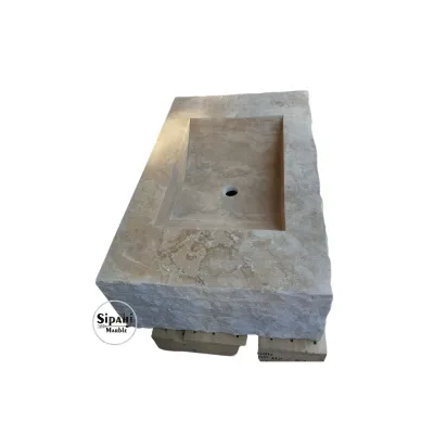 Traverten Özel Tasarım Lavabo Traverten Özel Tasarım Lavabo