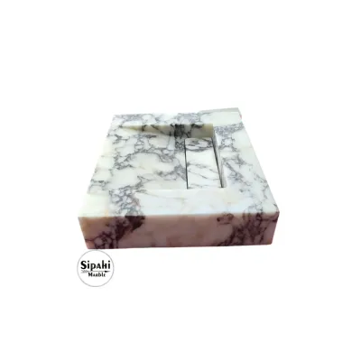 Menekşe Mermer Gizli Giderli Lavabo Menekşe Mermer Gizli Giderli Lavabo