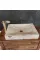 Gümüş Traverten Yay Model Dikdörtgen Lavabo Gümüş Traverten Yay Model Dikdörtgen Lavabo