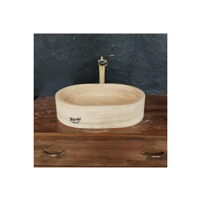 Traverten Oval Dizayn Lavabo Traverten Oval Dizayn Lavabo