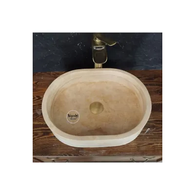 Traverten Oval Dizayn Lavabo Traverten Oval Dizayn Lavabo