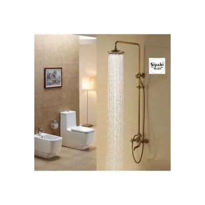 Antique Plated Square Shower Set Antique Plated Square Shower Set