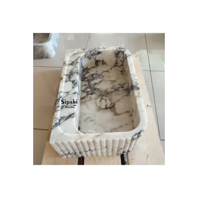 Fitilli Menekşe Mermer Lavabo Fitilli Menekşe Mermer Lavabo