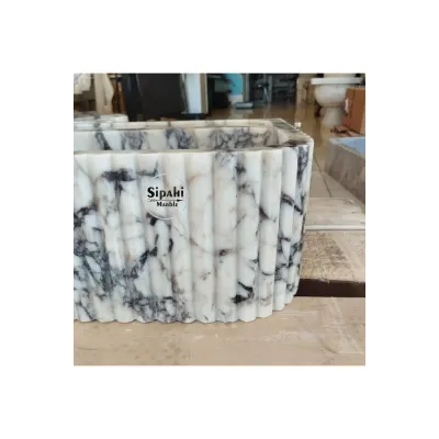 Fitilli Menekşe Mermer Lavabo Fitilli Menekşe Mermer Lavabo