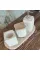 Beige Marble Rose Gold Convex Deer Detail 7 Pcs Bathroom Set Beige Marble Rose Gold Convex Deer Detail 7 Pcs Bathroom Set