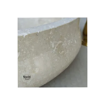Traverten İçe Eğimli Lavabo Traverten İçe Eğimli Lavabo