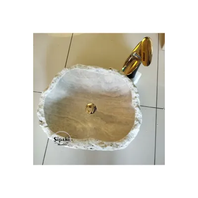 Traverten Şekilsiz Tasarım Lavabo Traverten Şekilsiz Tasarım Lavabo