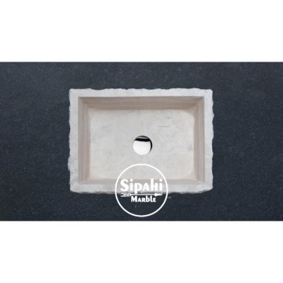 Traverten Dışı Patlatma Derin Kare Lavabo Traverten Dışı Patlatma Derin Kare Lavabo