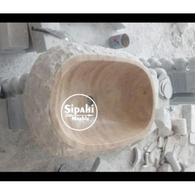 Traverten Dışı Oval Patlatma Dikdörtgen Lavabo Traverten Dışı Oval Patlatma Dikdörtgen Lavabo