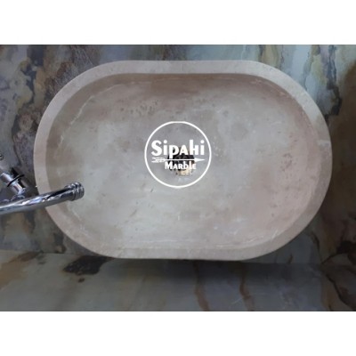 Traverten Oval Dikdörtgen Lavabo Traverten Oval Dikdörtgen Lavabo