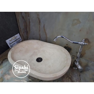 Traverten Oval Dikdörtgen Lavabo Traverten Oval Dikdörtgen Lavabo