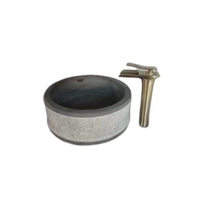 Taramalı Bazalt Tekerlek Lavabo Taramalı Bazalt Tekerlek Lavabo
