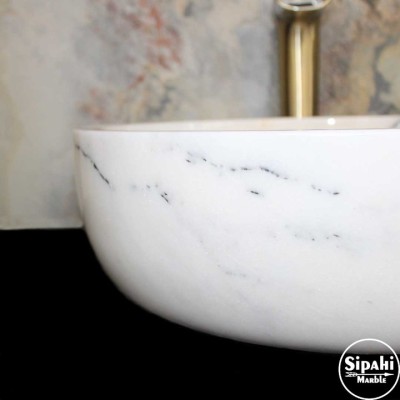 Leylak Mermer Kalın Kenar Lavabo Leylak Mermer Kalın Kenar Lavabo