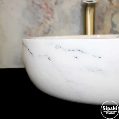 Leylak Mermer Kalın Kenar Lavabo Leylak Mermer Kalın Kenar Lavabo