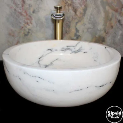 Leylak Mermer Kalın Kenar Lavabo Leylak Mermer Kalın Kenar Lavabo