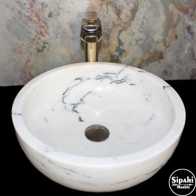 Leylak Mermer Kalın Kenar Lavabo Leylak Mermer Kalın Kenar Lavabo